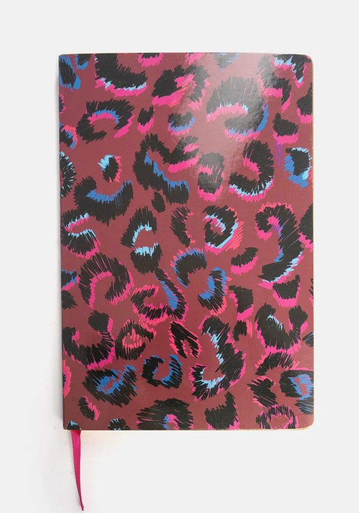 Popsy Purple Animal Print Notebook