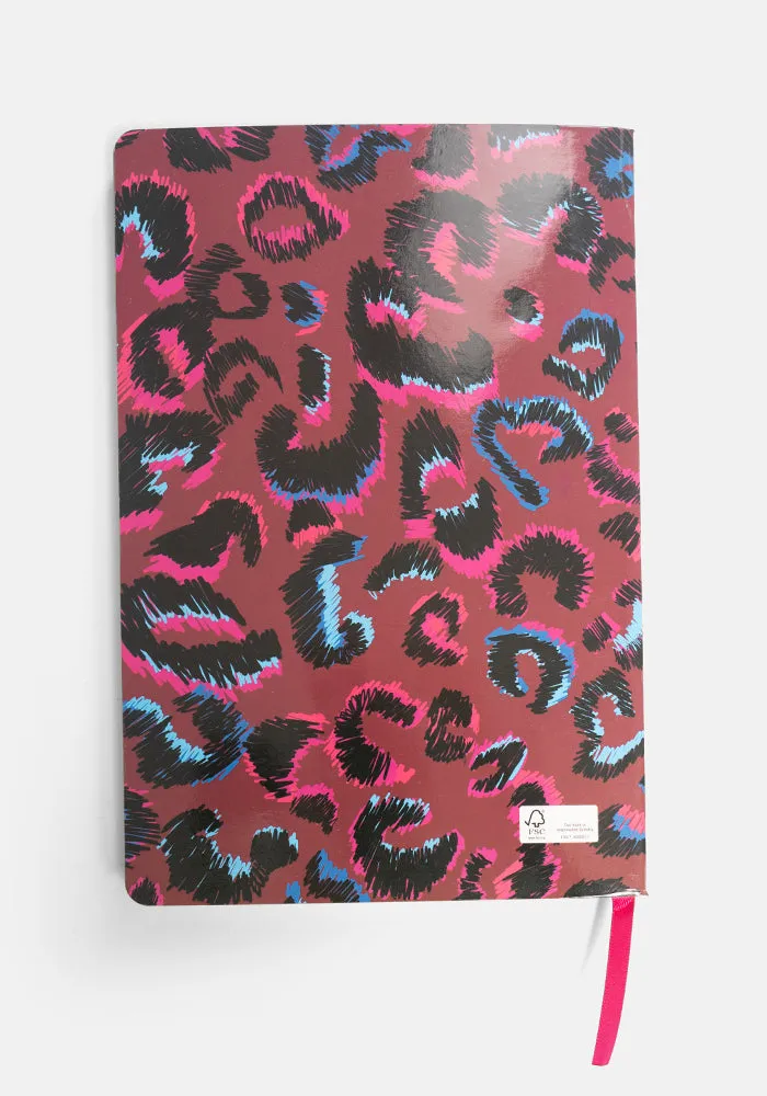 Popsy Purple Animal Print Notebook