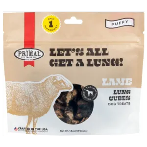 Primal Let's All Get A Lung Freeze-Dried Lamb Dog Treats 1.5 oz