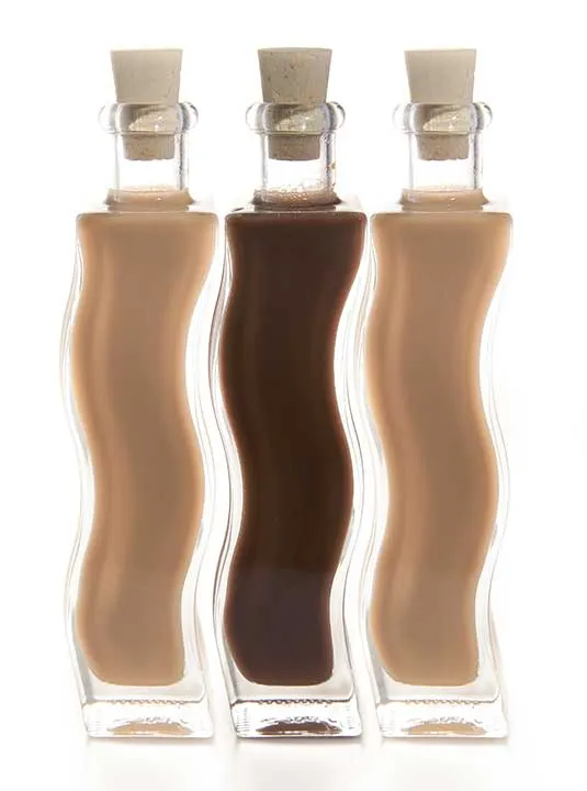 Quadra Creamy Liqueur Set 100ml x 3 (Chocolate,Whisky,Vanilla)