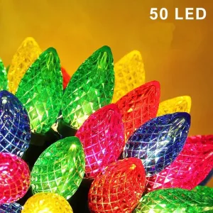 Quntis C6 Strawberry String Lights – Indoor/Outdoor Mini Christmas Lights for Holiday Decor