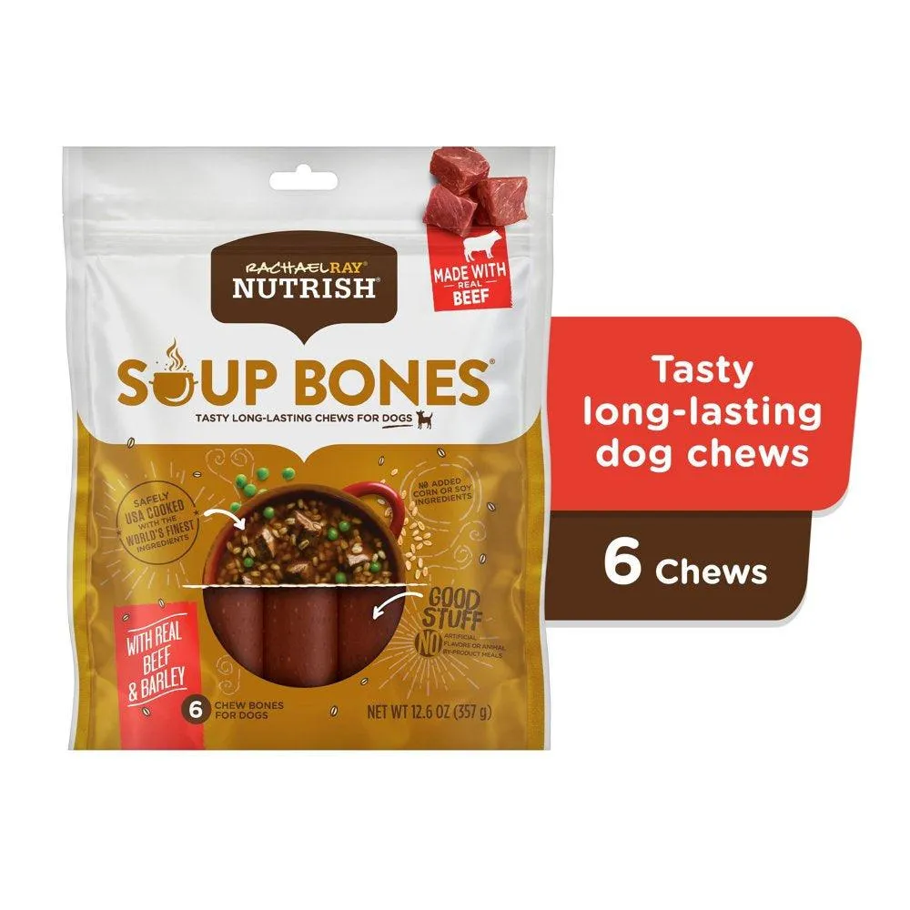 Rachael Ray Soup Bones Dog Chews 6 Chews