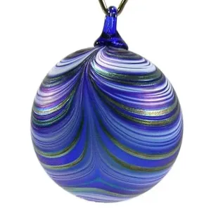 Ribbon Ornament Shown In Northern Lights by The Furnace Glassworks