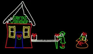 Santa's Workshop with Elf