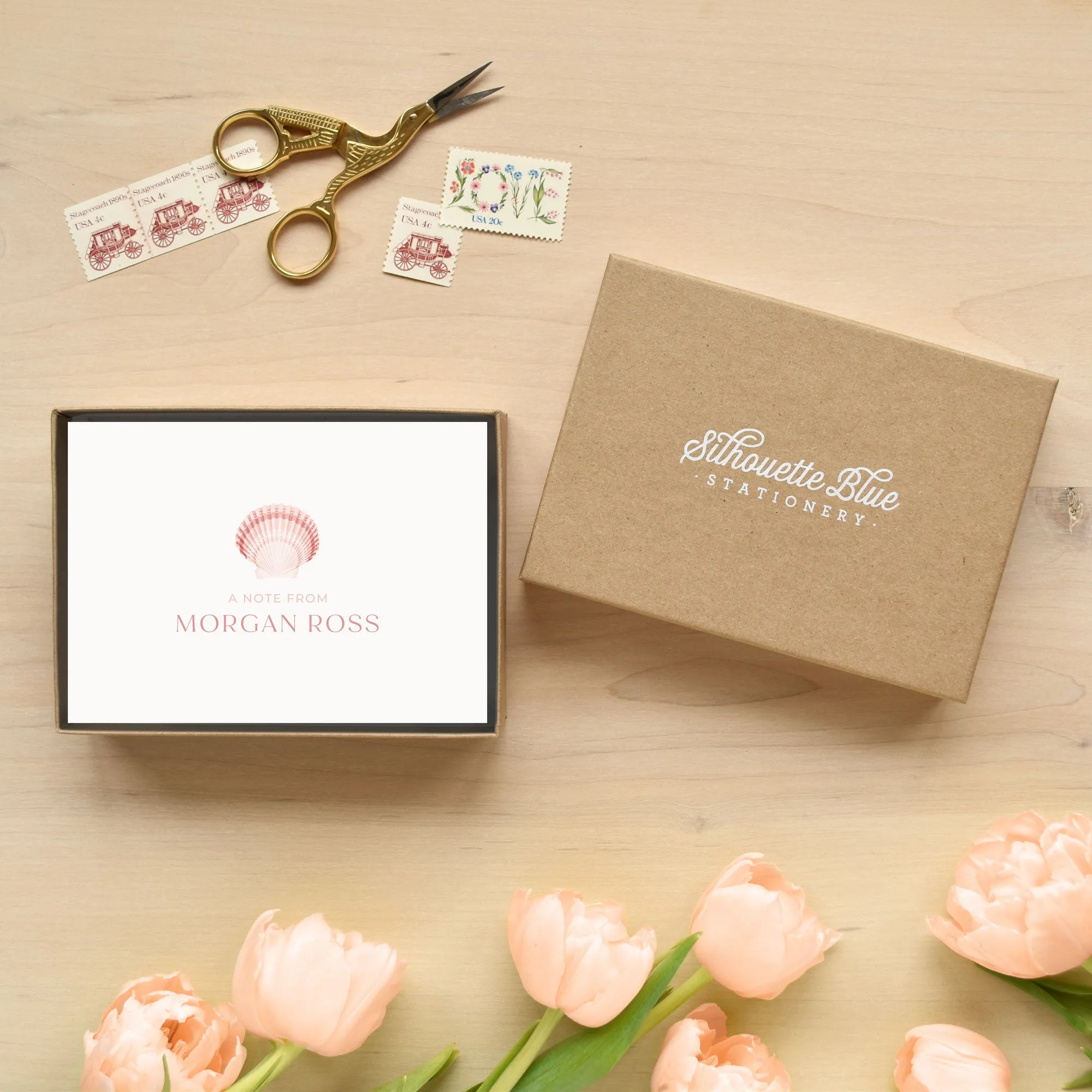 Seashell Personalized Stationery