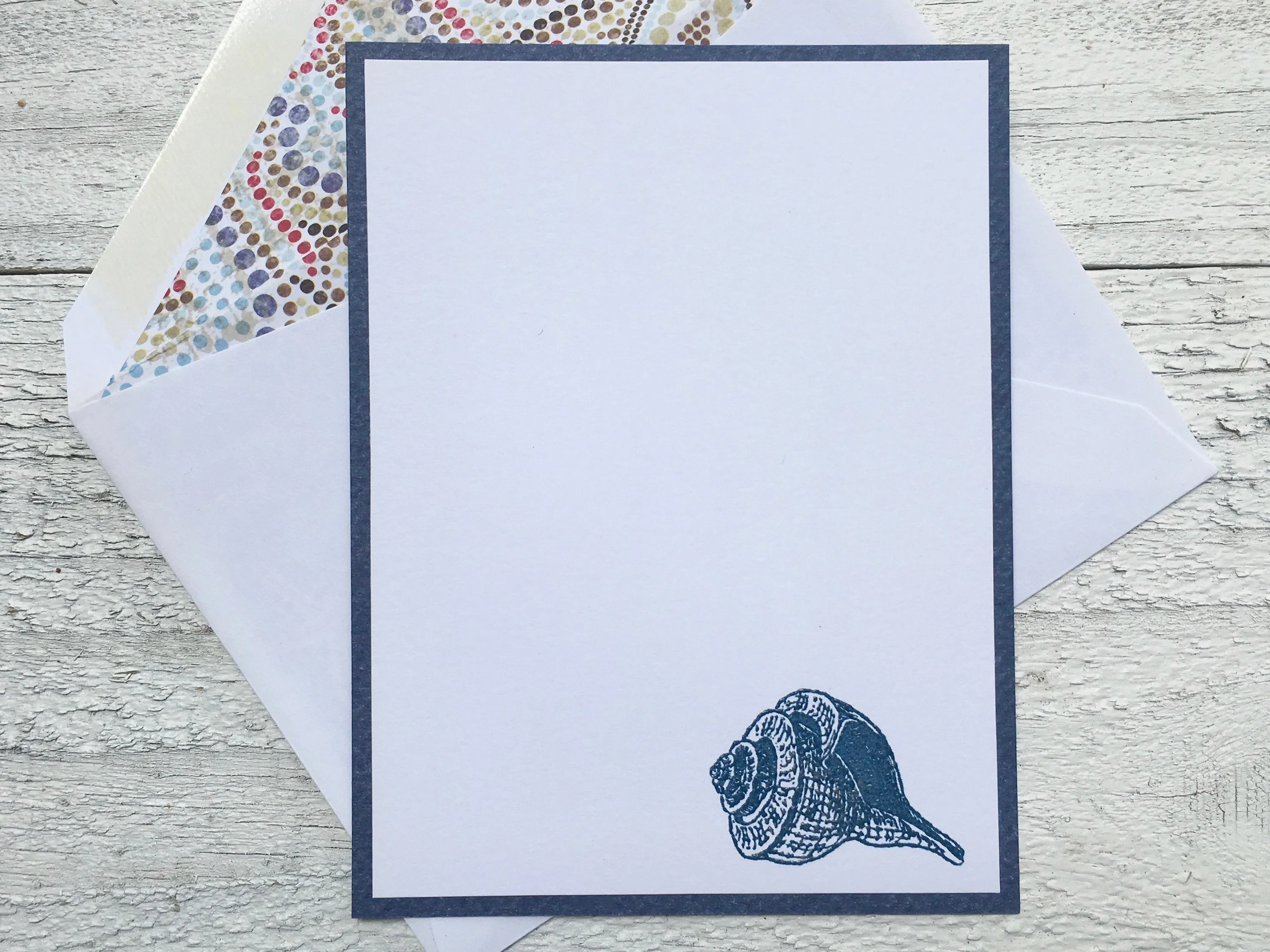 Shell Note Cards - Shell Cards - Shell Stationery - Beach Cards - Beach Stationery - Personalized Cards - Personalized Stationery