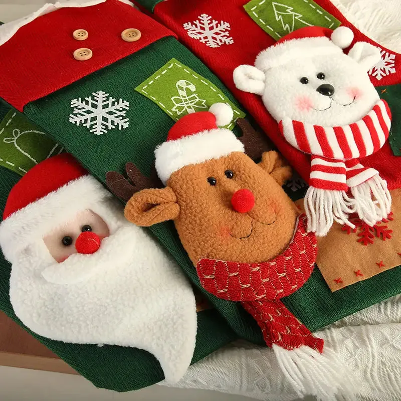 Snowflake Serenade Stocking - Polar Bear