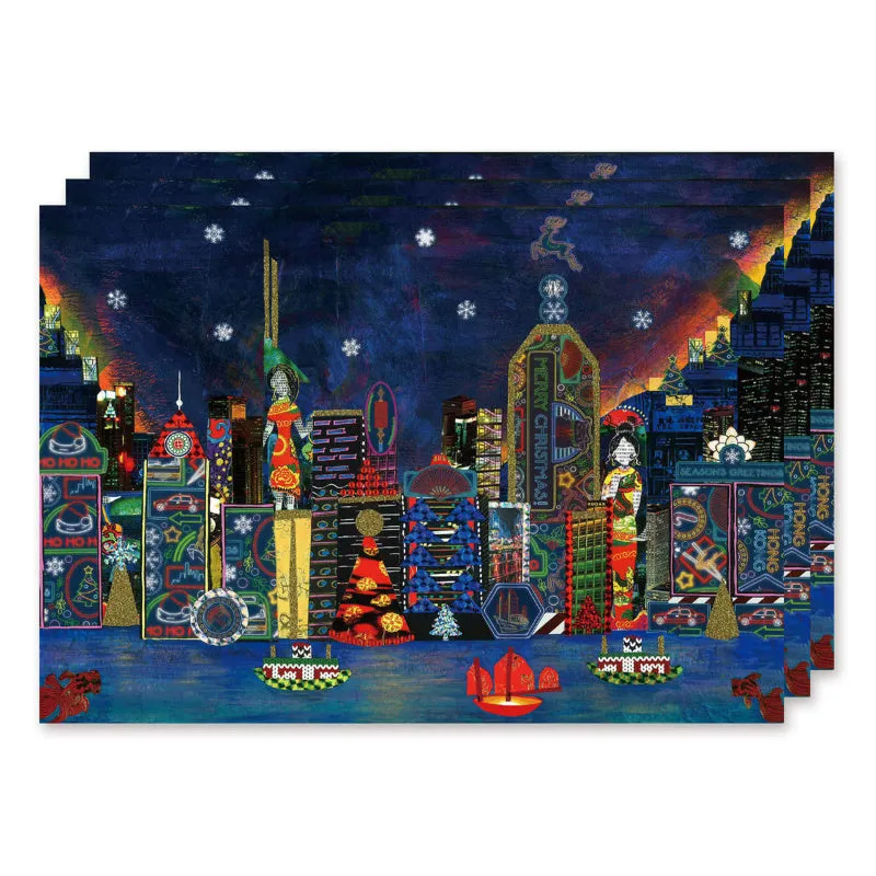  Sparkle in The City  Pack of 10 -  Christmas Card