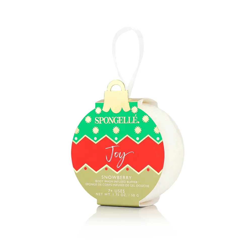 Spongelle Holiday Ornament - Joy