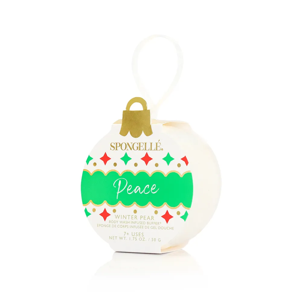 Spongelle Holiday Ornament - Peace