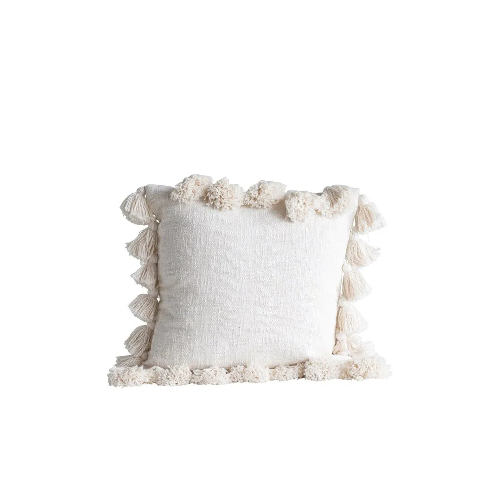 TASSEL PILLOW, CREAM