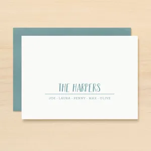 Troop Family Personalized Stationery