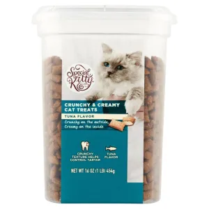 Tuna Salmon Crunchy Cat Treats 16 Oz