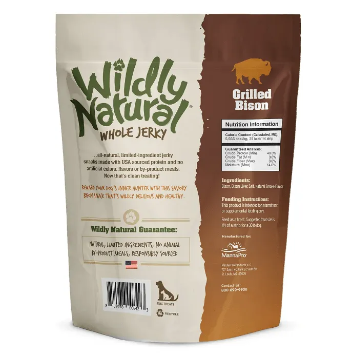 Wildly Natural Whole Jerky Strips for Dogs